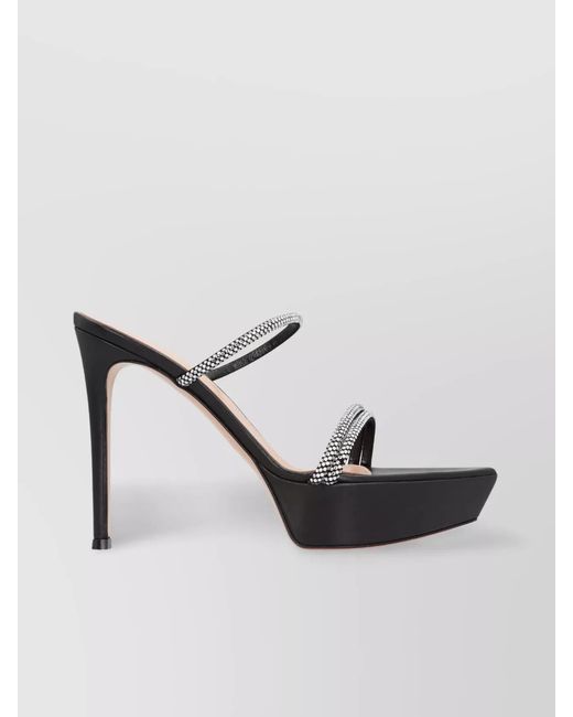 Gianvito Rossi Multicolor Leather Platform Mules