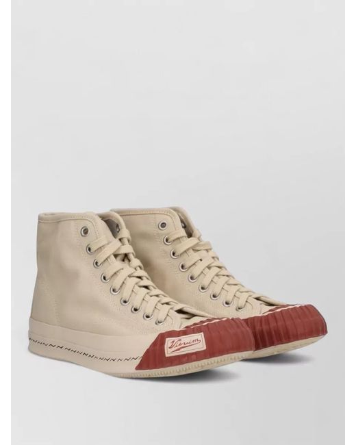 Visvim Natural Cotton High-Top Sneakers for men