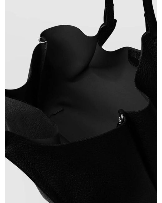 Gianni Chiarini Black Leather Tote Bag