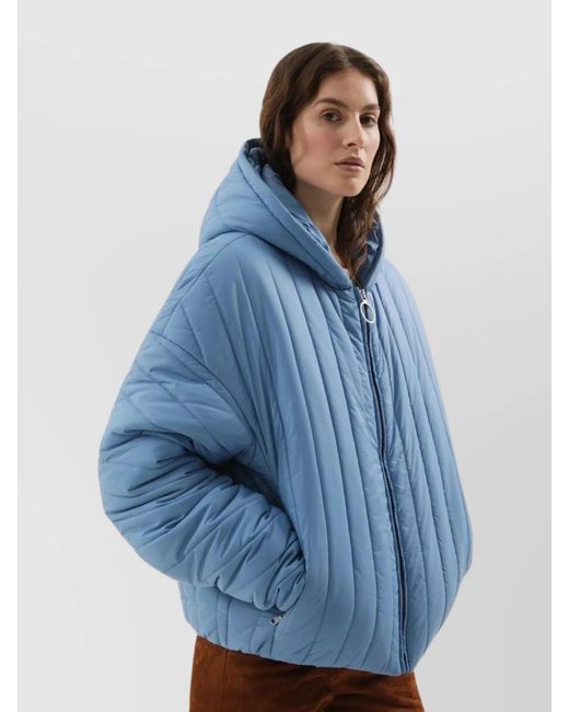 1989 STUDIO Blue Quilted Down Jacket