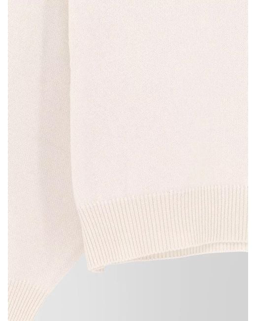 Brunello Cucinelli Natural Cashmere Turtleneck Sweatshirt