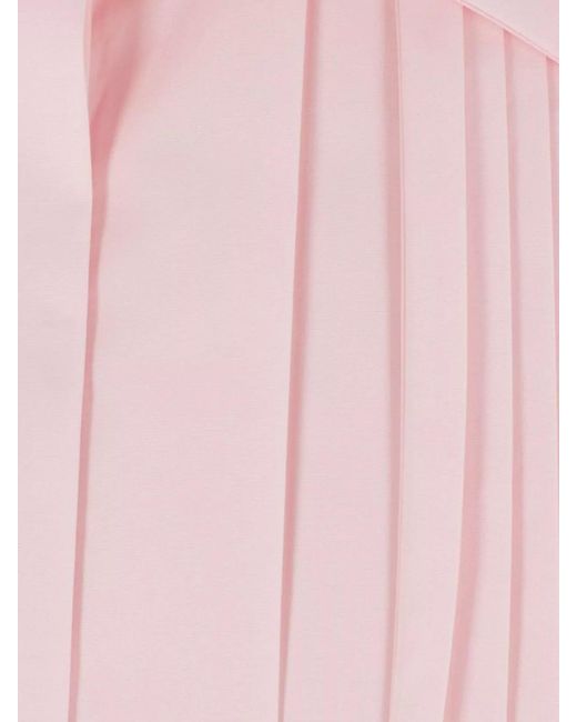 Loewe Pink Cotton Draped Shirt