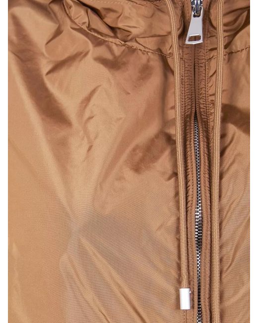 Semicouture Brown Nylon Puffer Jacket
