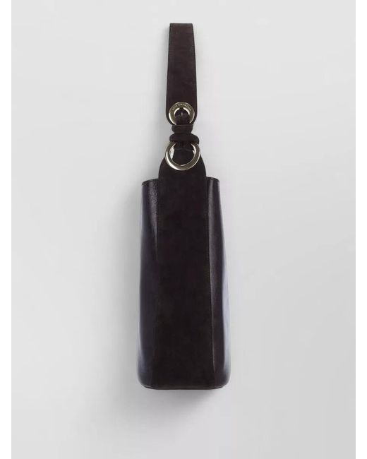 Anya Hindmarch Black Chubby Leather Shoulder Bag