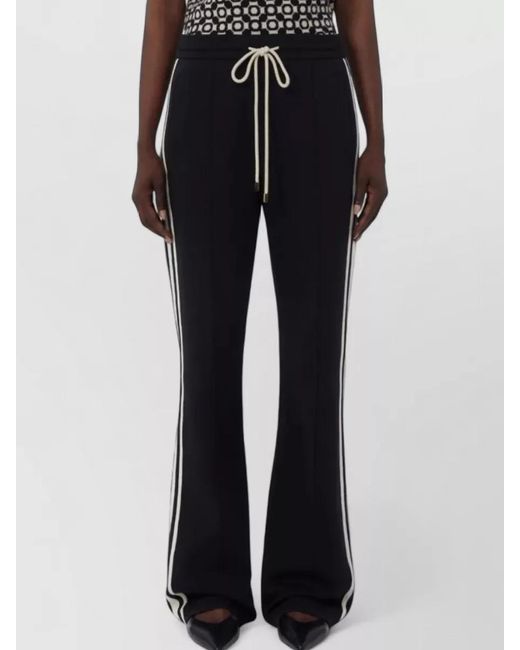 Max Mara Black Jersey Wide Leg High Waist Pants