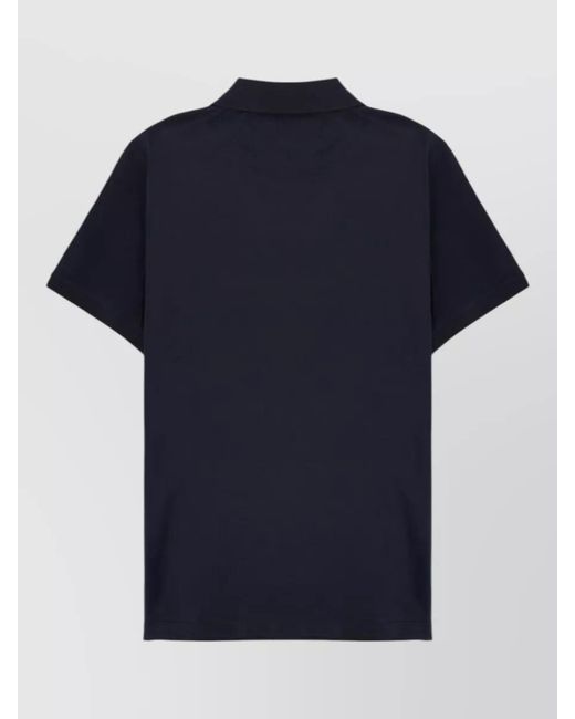 Belstaff Blue Polo Shirt Steel Logo Patch Design for men
