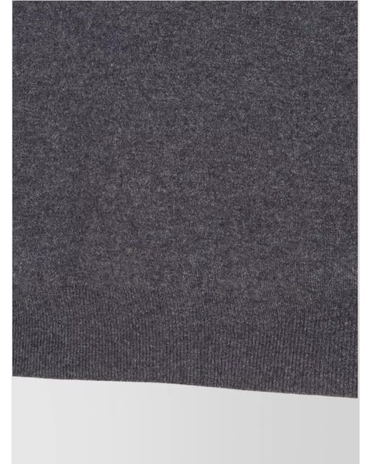 Balenciaga Blue High-Neck Wool Zip-Up Jumper