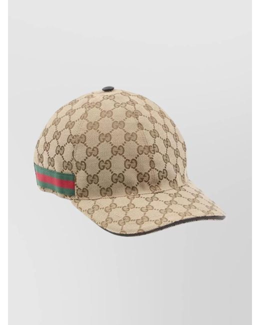 Gucci Natural Logo-Print Baseball Cap for men
