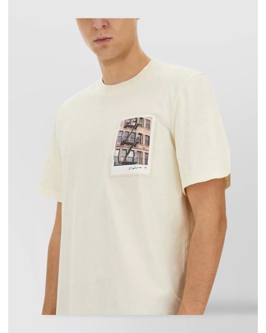 Helmut Lang Red Printed T-Shirt for men
