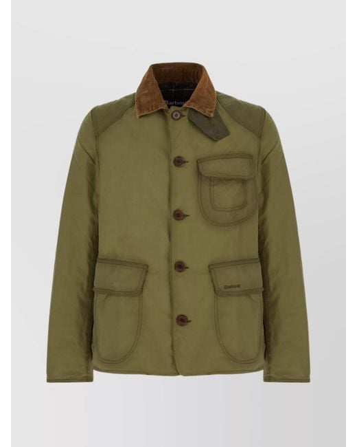 Barbour Green Cotton Workwear Jacket for men