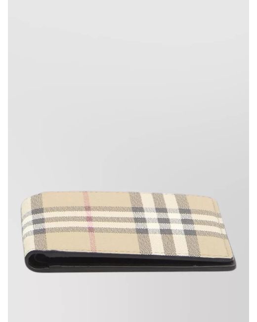 Burberry Natural Coated Check Wallet for men