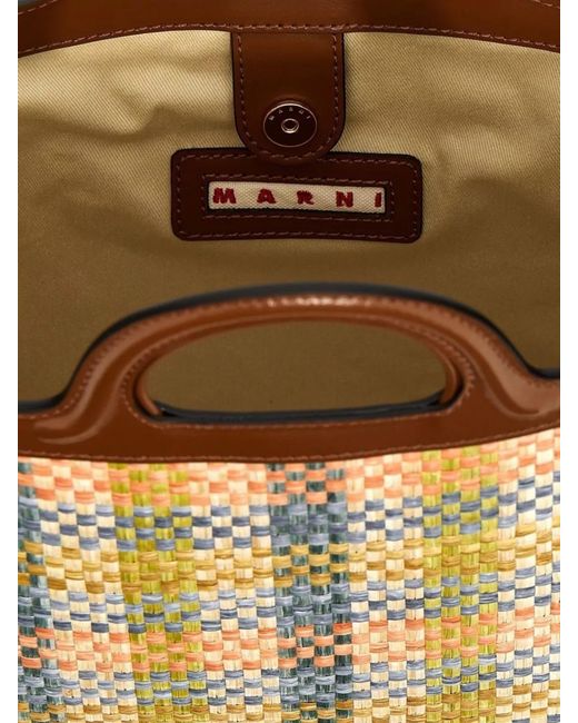 Marni Metallic Tropicalia Tote Bag