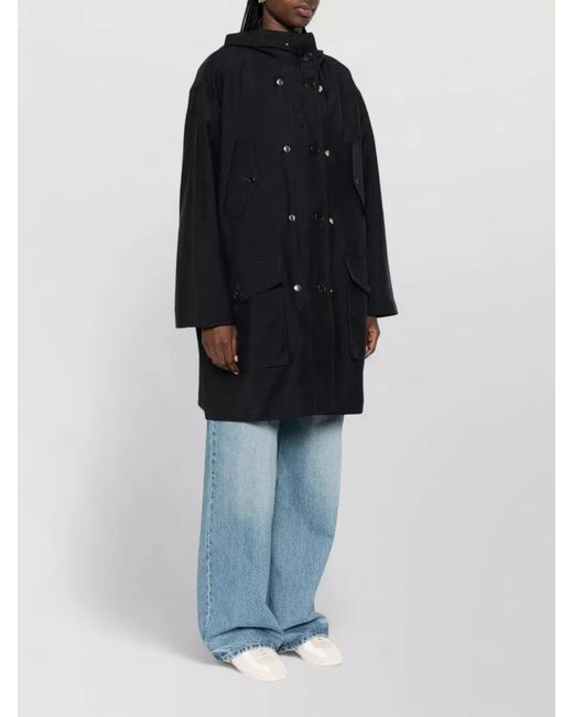 Prada Black Mohair Parka Coat