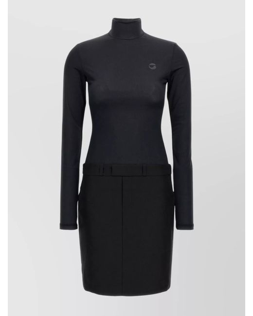 Coperni Blue Hybrid Mini Dress
