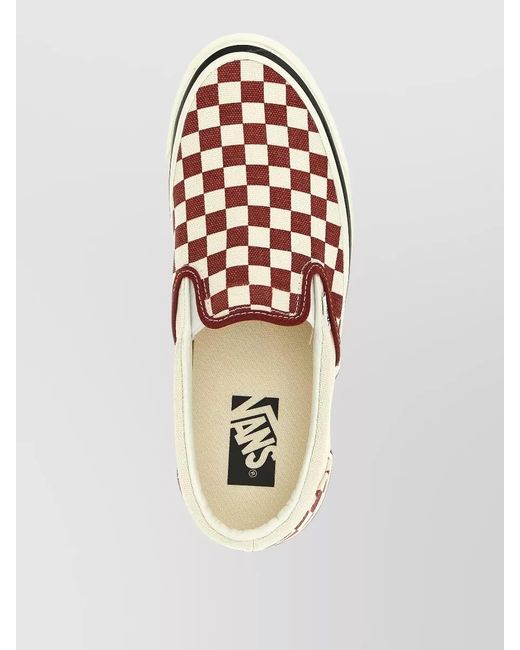 Vans Pink Slip On 98 Checkered Pattern Sneakers for men
