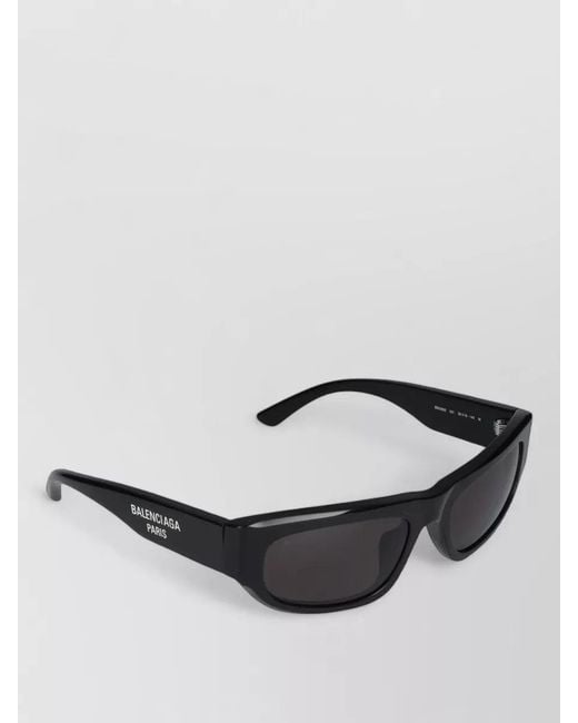 Balenciaga Black Sunglasses Bb0388S 001 Rectangular Frame