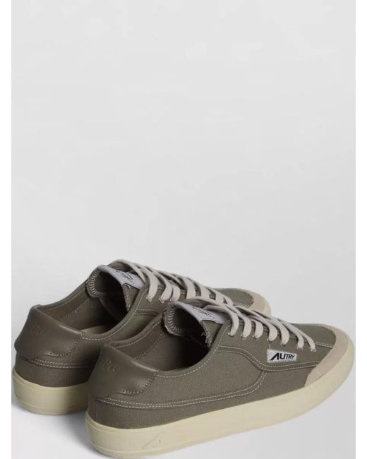 Autry Multicolor Windscape Low Top Canvas Leather Sneakers for men