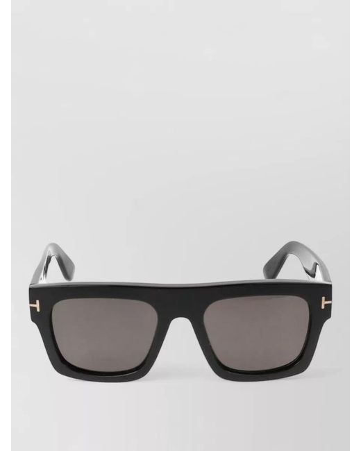 Tom Ford Gray Sunglasses Ft0711 01A Square Thick Frame