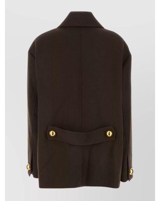 AMI Black Virgin Wool Fitted Jacket