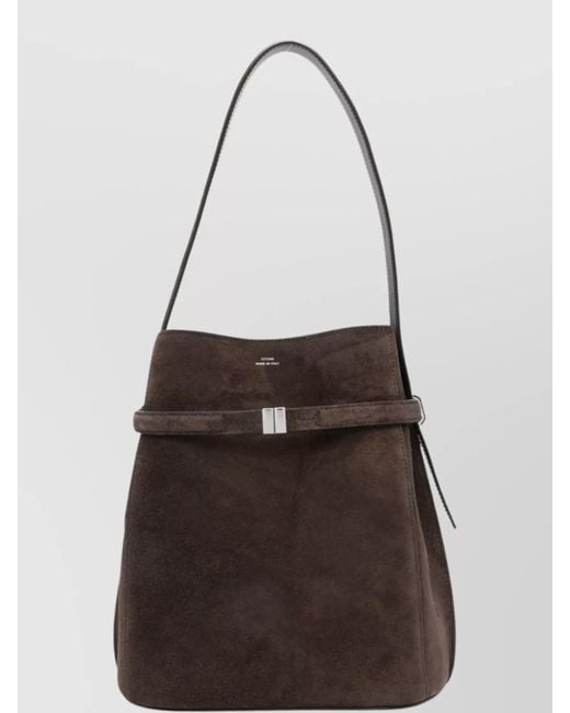 Totême  Multicolor Suede Leather Bucket Bag Adjustable Strap