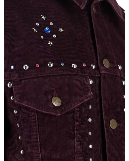 Needles Purple Corduroy Blazer for men