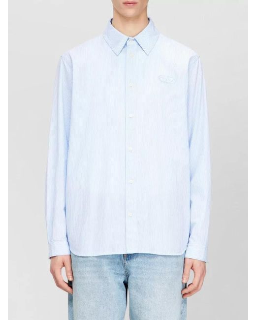 DIESEL White Striped Shirt for men
