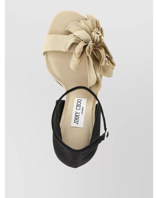 Jimmy Choo Metallic Coko Open Toe Pumps Stiletto Heel