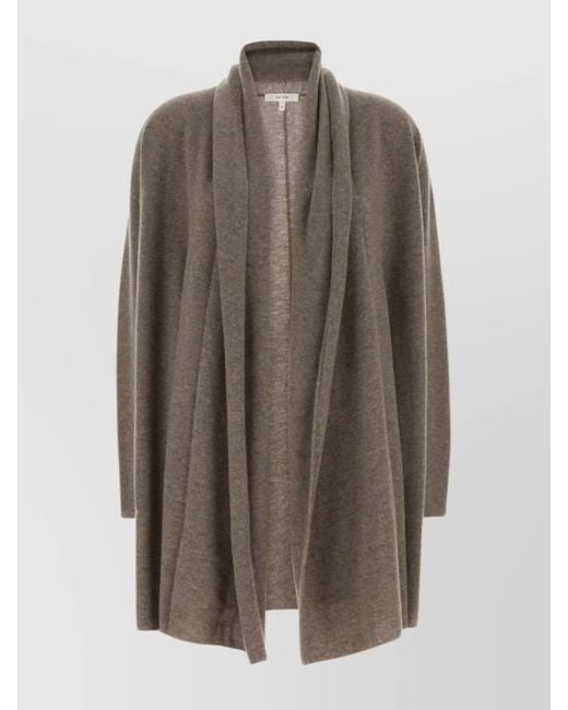 The Row Brown Cashmere Merin Longline Cardigan