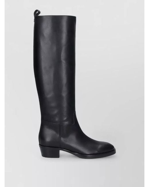 Jimmy Choo Black Leather Ankle Boots