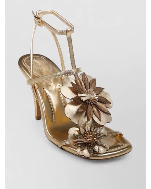 Zimmermann Metallic Leather Sandal Pumps