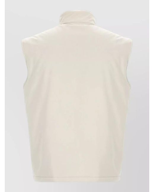 Fay White Turtleneck Vest for men