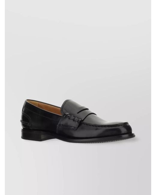 Church's Black Leather Loafers