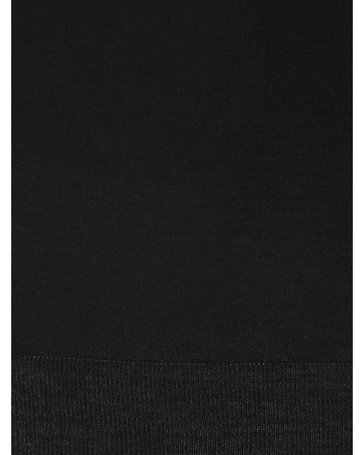 Paolo Pecora Black Turtleneck Sweater Long Sleeves Ribbed Cuffs Hem for men