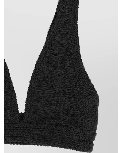 Hunza G Black Textured Bikini