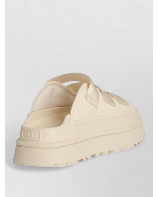 Ugg Natural Platform Slides Sandals Open Toe Straps
