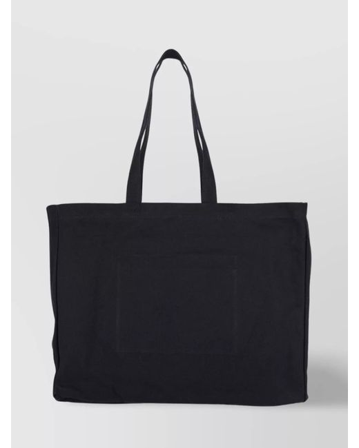 Polo Ralph Lauren Black Rectangular Top Handles Tote Bag
