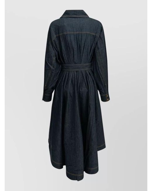 Zimmermann Blue Denim Midi Shirtdress