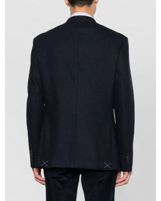 Etro Blue Single-Breasted Blazer for men