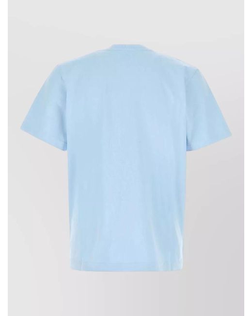 Casablanca Blue Cotton T-Shirt for men