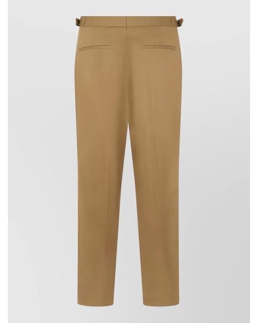 Boss Natural Tailored Straight Trousers Belt Loops Waistband for men