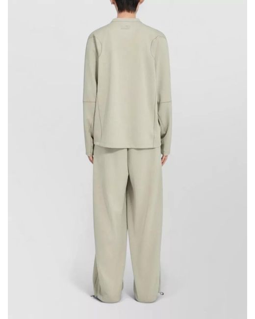 MM6 by Maison Margiela White Relaxed Fit Long Sleeve Round Neck Top for men