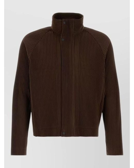 Homme Plissé Issey Miyake Brown Lightweight Jacket for men