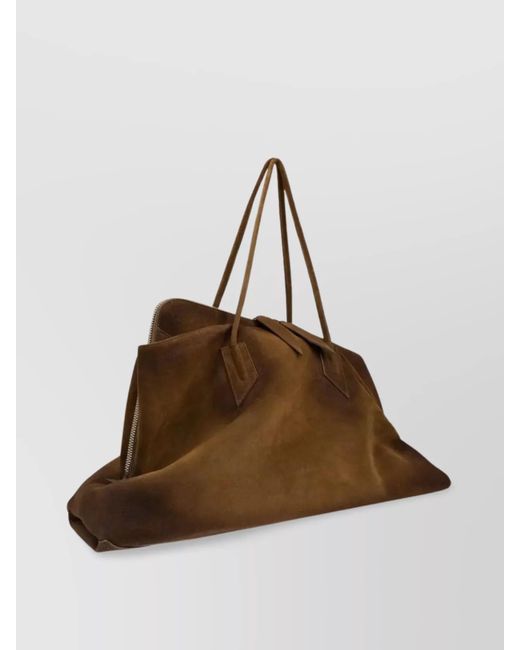 The Attico Brown Large Top Tote Bag