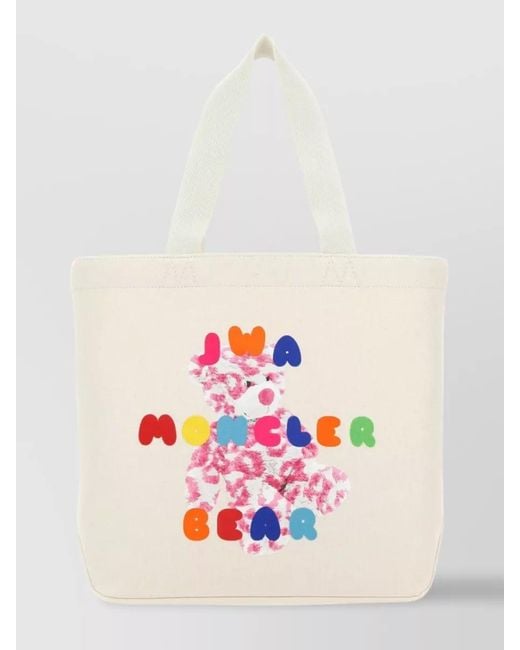 Moncler Genius White Canvas Tote Bag