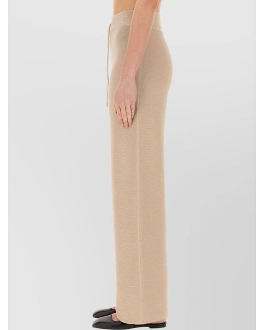 Fabiana Filippi Natural Wide-Leg Trousers