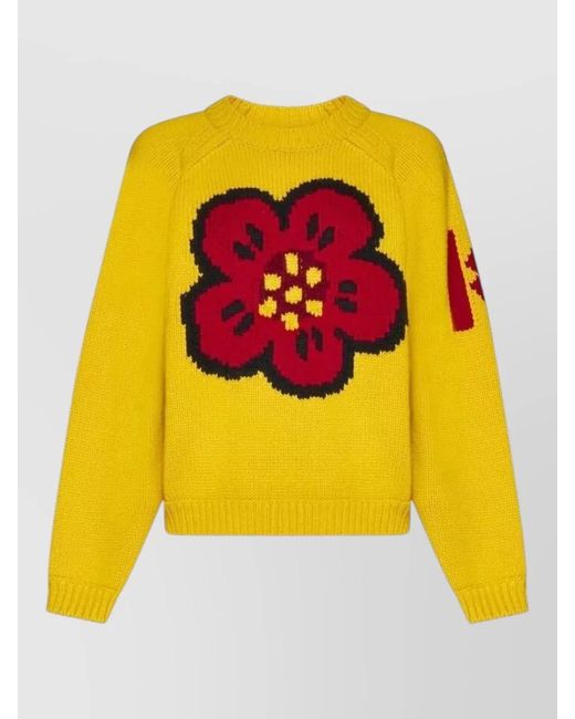 KENZO Yellow Cotton Sweatshirt