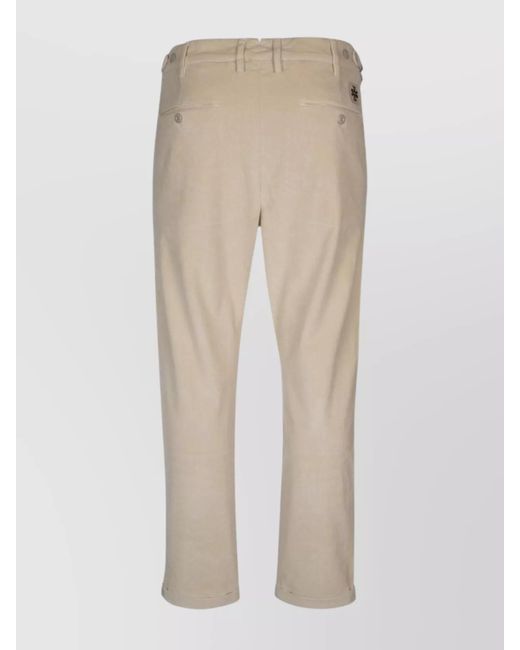 Jacob Cohen Natural Cropped Slim-Fit Trousers for men