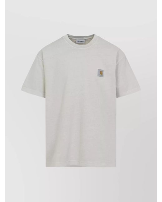 Carhartt White Cotton Short-Sleeve T-Shirt for men