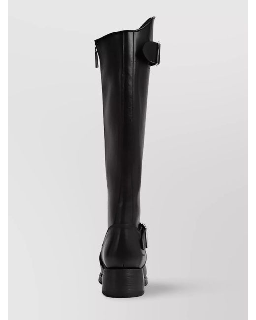 DSquared² Black Leather Heeled Boots