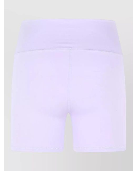 Adidas By Stella McCartney Purple High-Rise Knee-Length Shorts